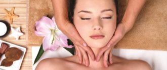 Lymphatic drainage facial massage