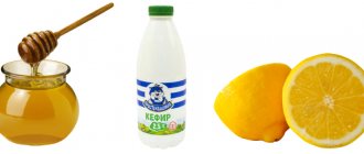 Mask with lemon and kefir