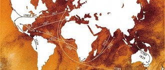 The spread of smallpox in America, South Africa and Australia progressed as Europeans explored and colonized these countries. As for the outbreak of smallpox among Australian Aborigines in 1789, it could have been brought either from a ship arriving from Great Britain or from the East Indian islands. The numbers indicate the dates of cases of smallpox importation that caused epidemics. F. Fenner et al., 1988. P. 232. With permission from World Health Organization 